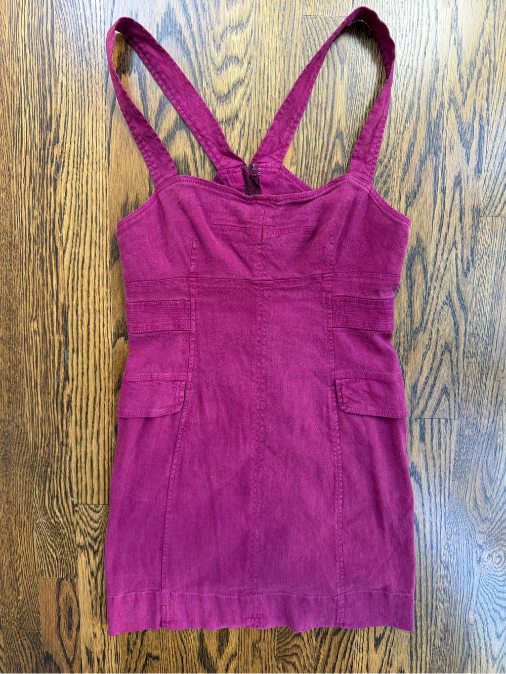 Anthropologie Magenta Sleeveless Mini Dress - Women's Casual Strappy Dress
